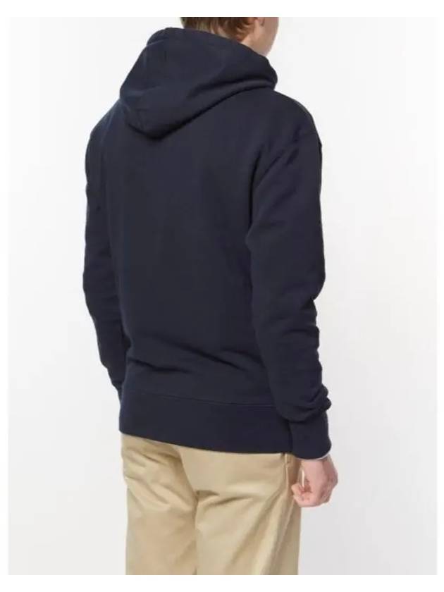 Chillax Fox Patch Classic Hoodie Navy - MAISON KITSUNE - BALAAN 3