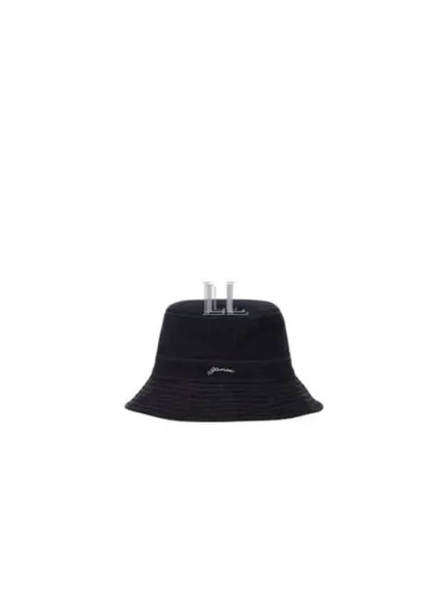 Denim Bucket Hat Black - GANNI - BALAAN 2