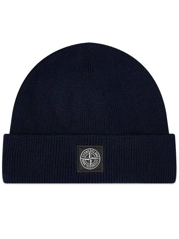 Compass Motif Cotton Beanie 8015N02D7 - STONE ISLAND - BALAAN 2