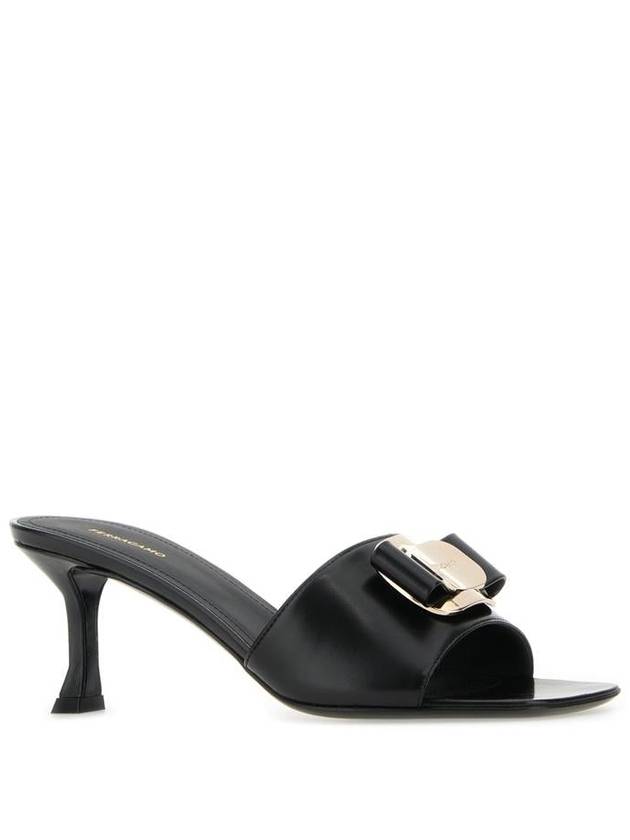 New Vara Plate Mule Black - SALVATORE FERRAGAMO - BALAAN 3