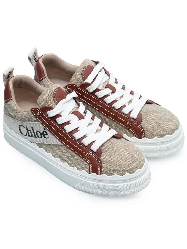 Lauren Leather Converse Low Top Sneakers Brown - CHLOE - BALAAN 3