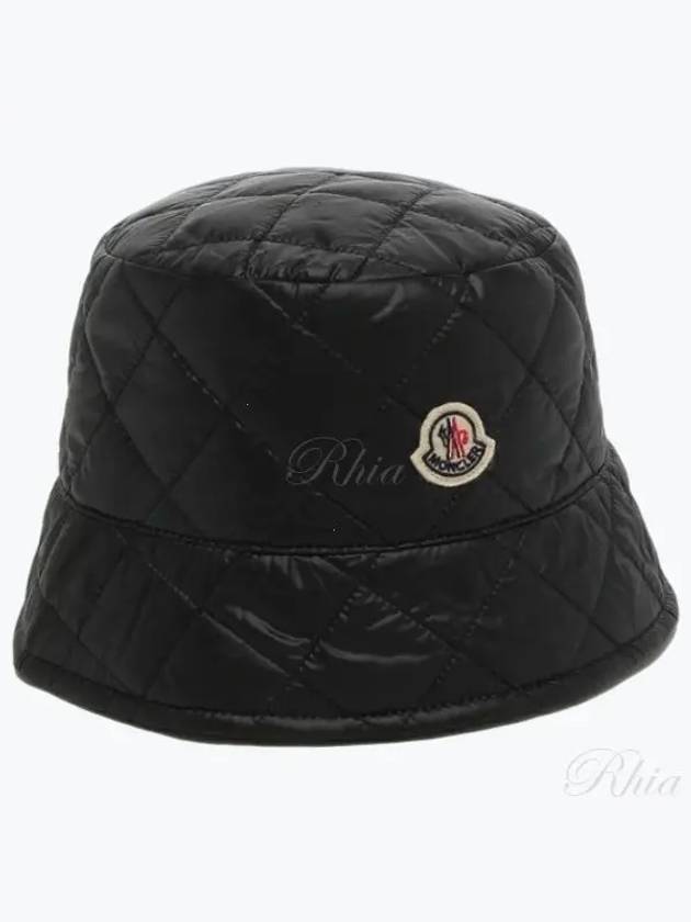 Hat Quilt Bucket Black 3B00023 - MONCLER - BALAAN 1