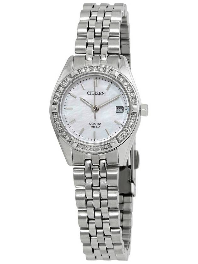 Citizen Quartz Crystal Mother of Pearl Dial Ladies Watch EU6060-55D - CITIZEN - BALAAN 1