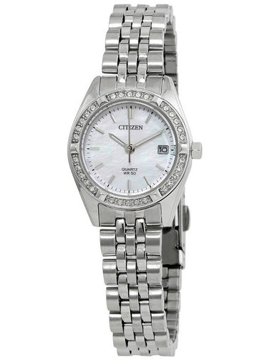 Citizen Quartz Crystal Mother of Pearl Dial Ladies Watch EU6060-55D - CITIZEN - BALAAN 1