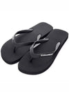 Logo Detail Flip Flop Black - DSQUARED2 - BALAAN.