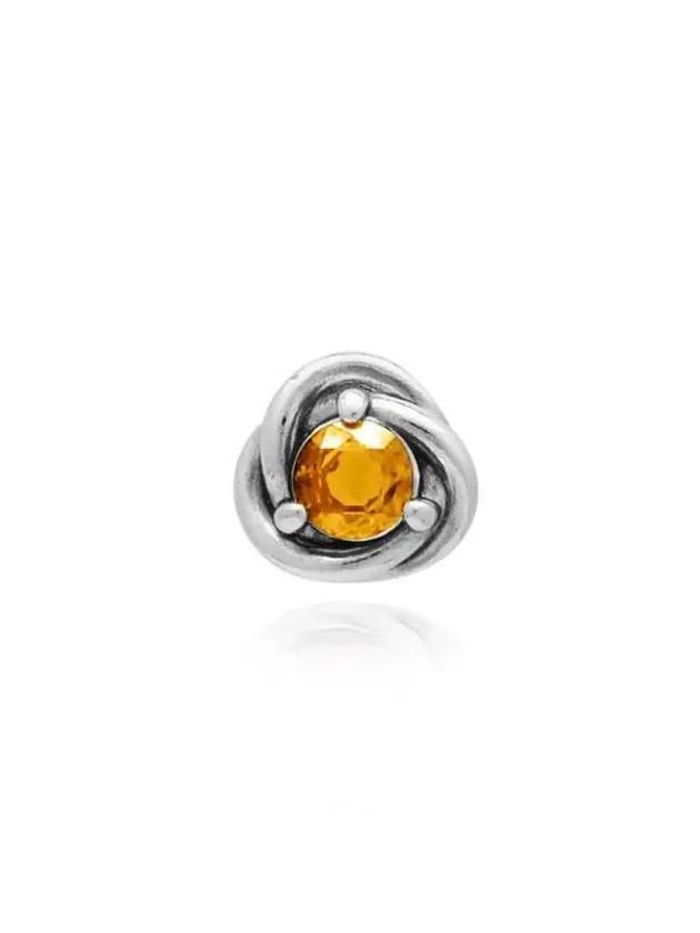 November Birthstone Eternity Stud Earrings Yellow Silver - PANDORA - BALAAN 3