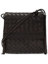 Intrecciato Small BV Fold Cross Bag Fondente - BOTTEGA VENETA - BALAAN 1