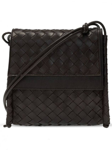 Small Fold Shoulder Bag Fondente - BOTTEGA VENETA - BALAAN 1