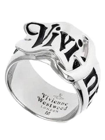Belt Logo Ring Silver - VIVIENNE WESTWOOD - BALAAN 1