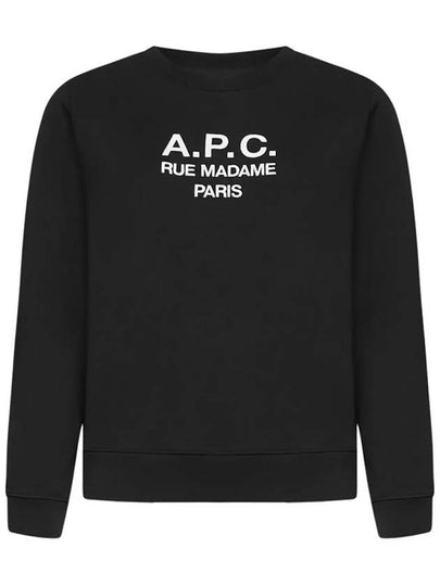 Women's Tina Logo Sweat Sweatshirt Black - A.P.C. - BALAAN 2