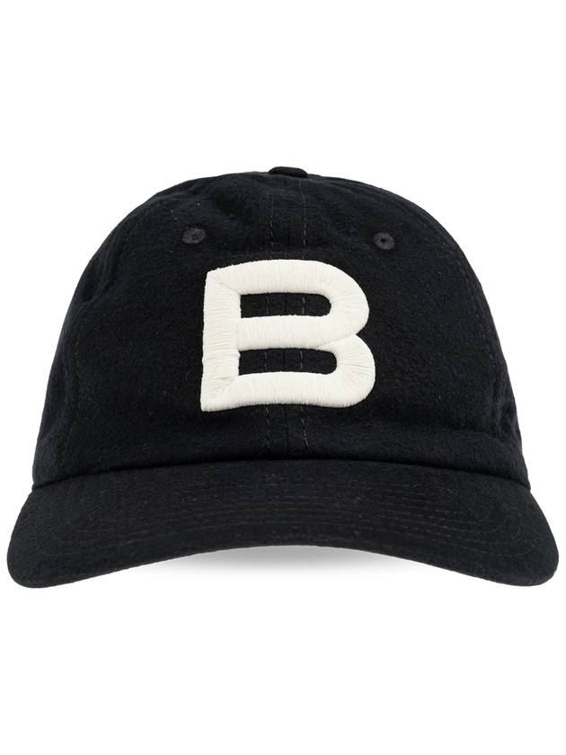 Logo Cotton Ball Cap Black - BALLY - BALAAN 1