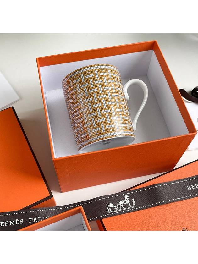 Mosaic 24 Gold Mug 1pc P026031P - HERMES - BALAAN 3