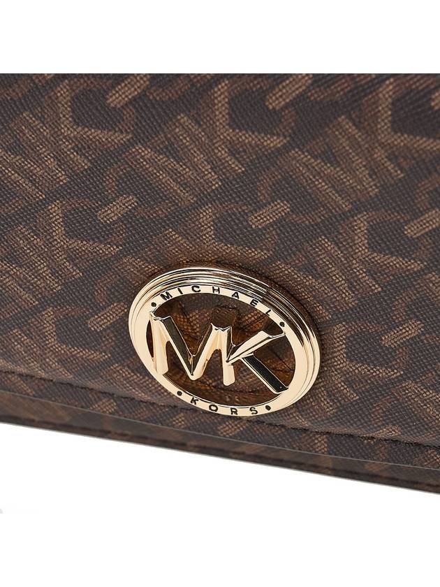 Delancey Monogram Cross Bag Dark Brown - MICHAEL KORS - BALAAN 7