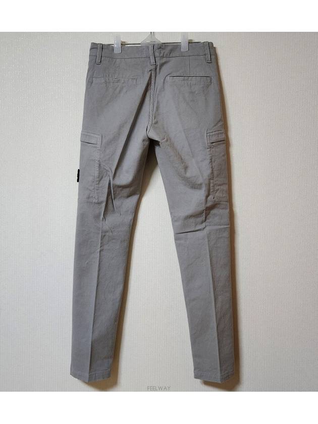 10 year old size gray double zipper pocket cargo pants 771631014 - STONE ISLAND - BALAAN 3