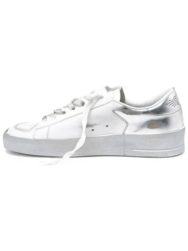 Star Dan Silver Tab Low Top Sneakers White - GOLDEN GOOSE - BALAAN 4