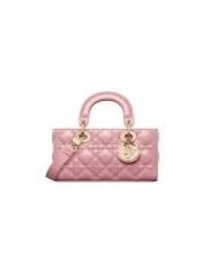 Lady D Joy Cannage Lambskin Micro Tote Bag Antique Pink - DIOR - BALAAN 2