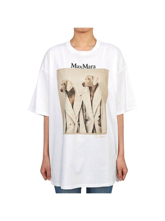 Tacco Short Sleeve T-Shirt White - MAX MARA - BALAAN 1