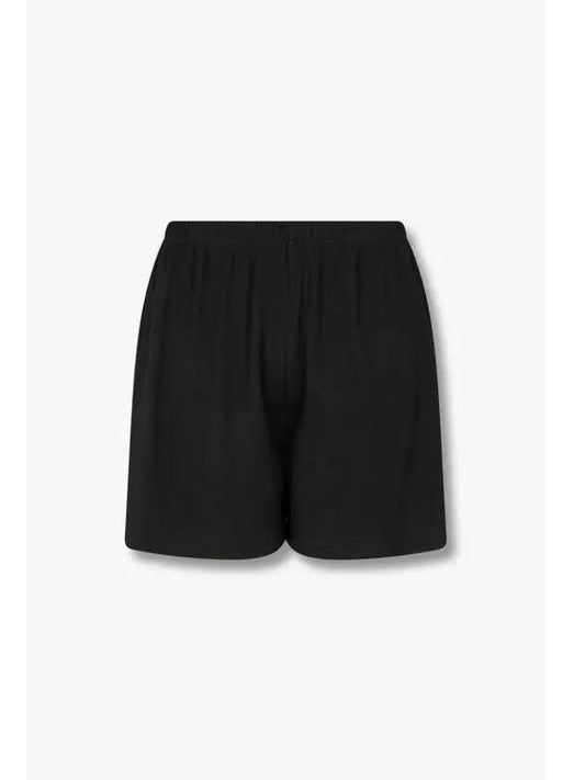 UNDERWEAR ARMANI 30 9 29 Women s Loose Fit Rayon Lounge Shorts Black - EMPORIO ARMANI - BALAAN 1