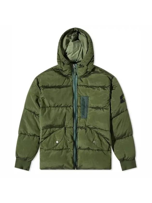 Wappen Patch Metal Econyl Down Padding Olive - STONE ISLAND - BALAAN 1