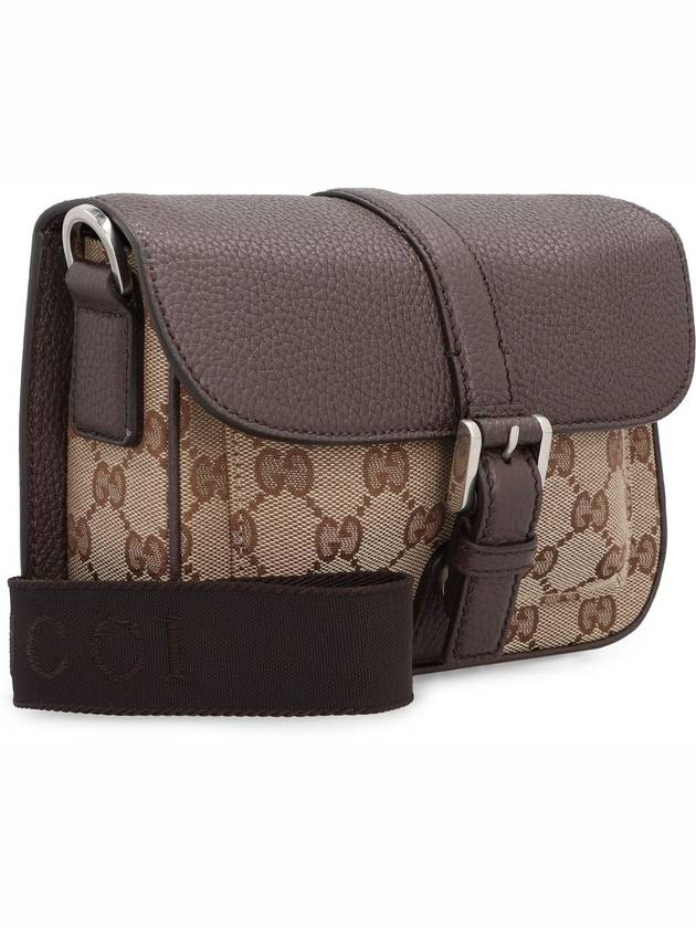 Bi-color GG Super Mini Cross Bag Beige Ebony - GUCCI - BALAAN 2