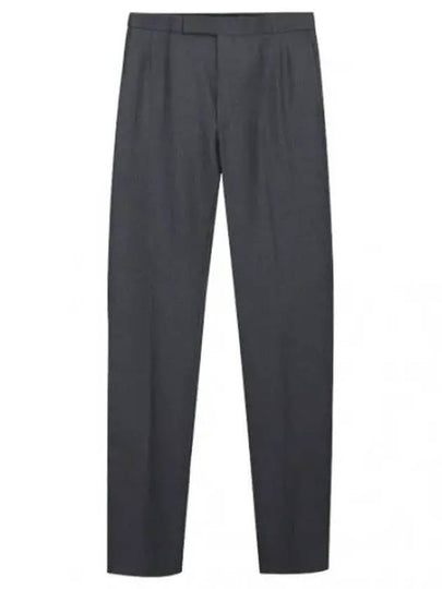 Super 120S Twill Classic Backstrap Trouser Pants Dark Grey - THOM BROWNE - BALAAN 2