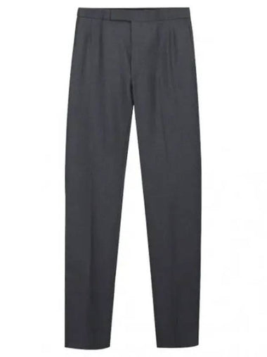 Classic Fit RWB Tab Super 120 Count Twill Wool Backstrap Pants - THOM BROWNE - BALAAN 1