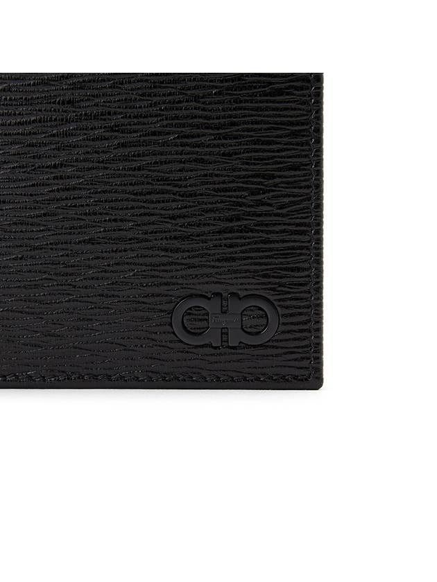 Gancini Half Wallet Black - SALVATORE FERRAGAMO - BALAAN 8