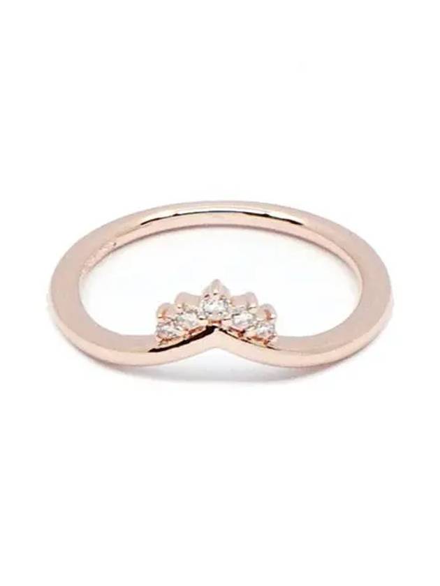 tiara wishbone ring rose gold - PANDORA - BALAAN 2