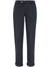 Tapered Chino Cotton Straight Pants Dark Grey - BRUNELLO CUCINELLI - BALAAN 1