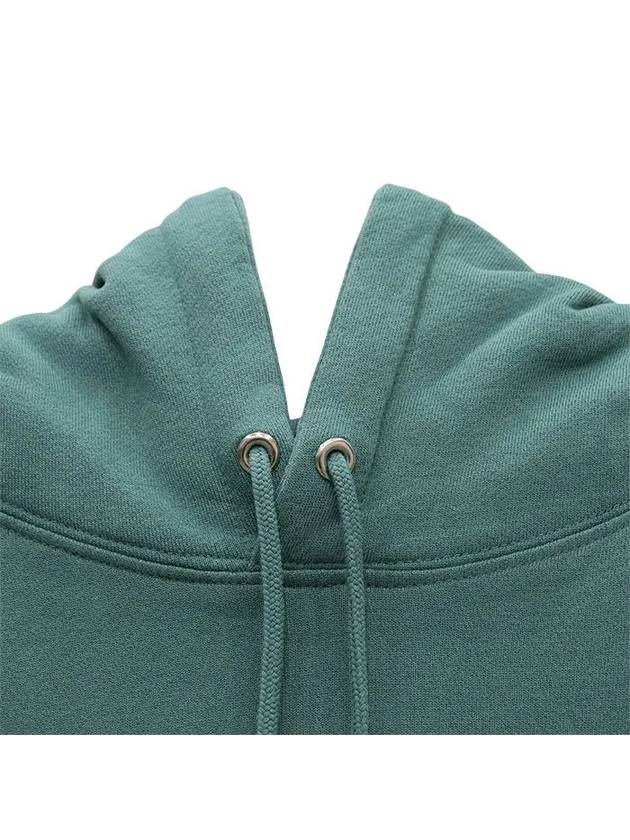 Fox Head Patch Regular Hoodie Teal Grey - MAISON KITSUNE - BALAAN 4