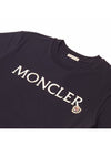 Women s Embroidered Logo Short Sleeve T Shirt Navy J10938C00006829HP999 - MONCLER - BALAAN 4