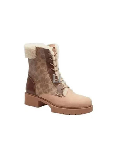 Leighton Signature Canvas Walker Boots Brown - COACH - BALAAN 2