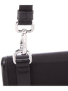 Re-Nylon Saffiano Leather Smartphone Case Cross Bag Black - PRADA - BALAAN 7