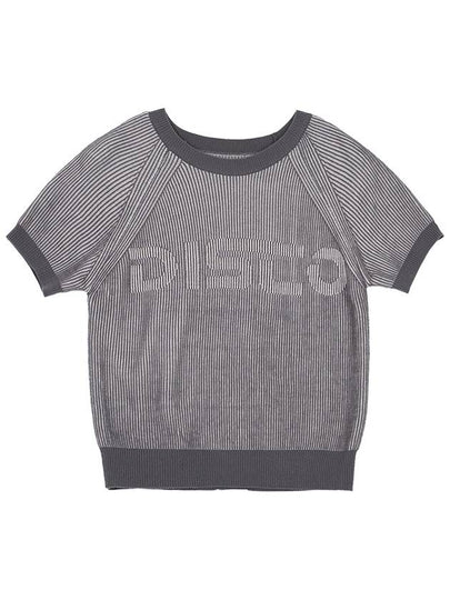 DISCO twotone short sleeve knit gray - HIGH SCHOOL DISCO - BALAAN 2