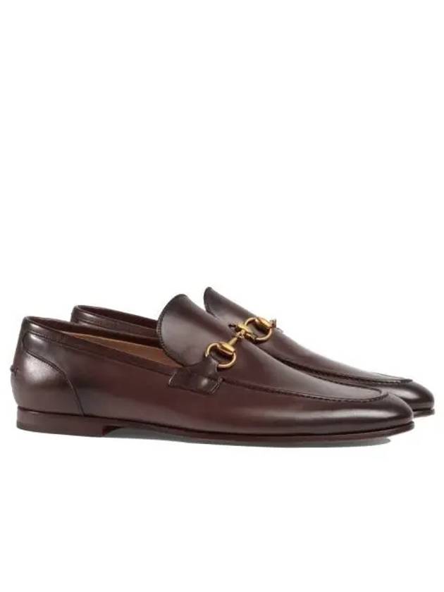 Jordaan Leather Loafers Brown Gold - GUCCI - BALAAN 2