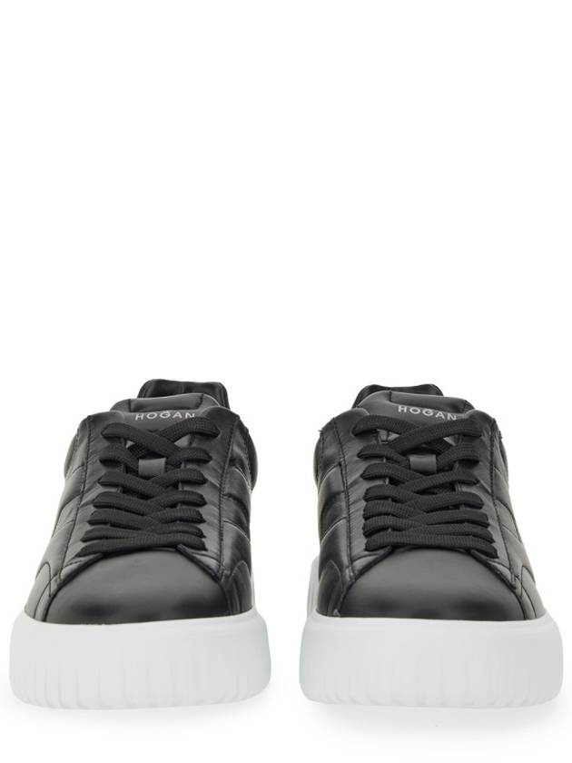 BLACK LEATHER SNEAKERS HXM6450FC60LE9B999 - HOGAN - BALAAN 6