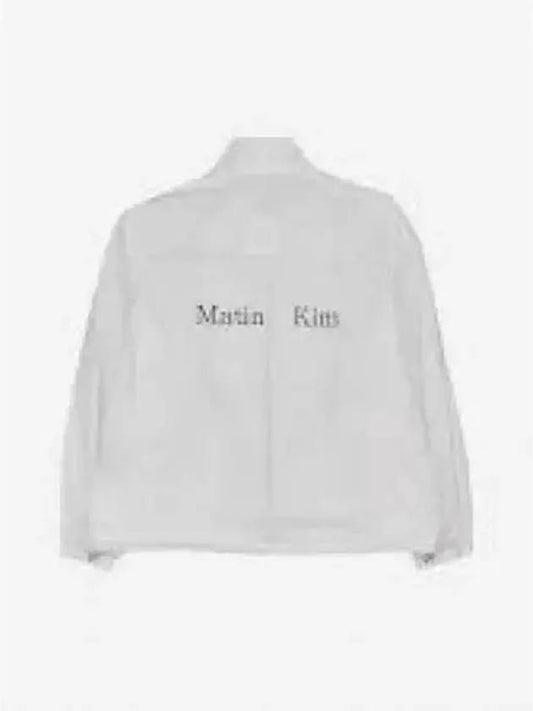 BACK LOGO POINT TRACK JUMPER IN white - MATIN KIM - BALAAN 1