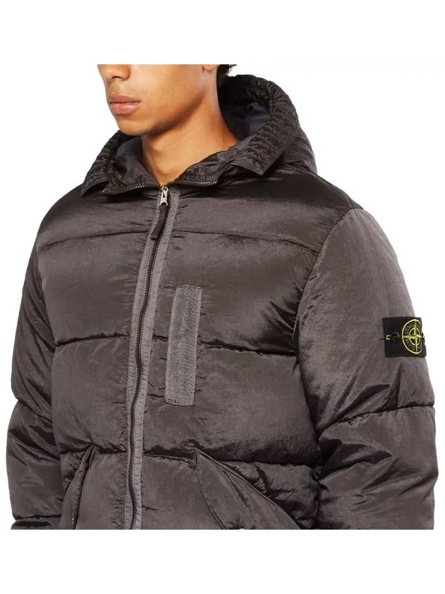 Wappen Patch Metal Econyl Down Padding Charcoal - STONE ISLAND - BALAAN 5