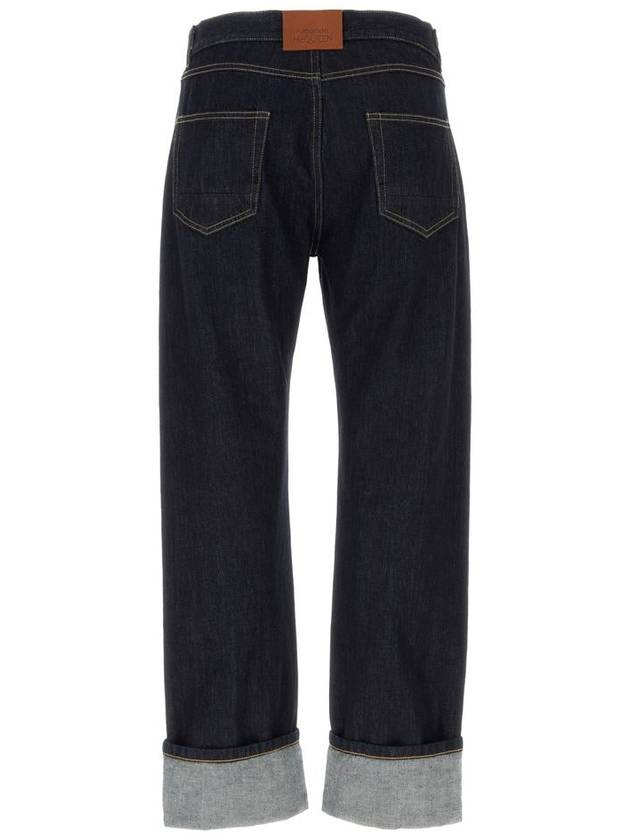 Denim Straight Pants 781770QYAAB4244 INDIGO BLUE - ALEXANDER MCQUEEN - BALAAN 3