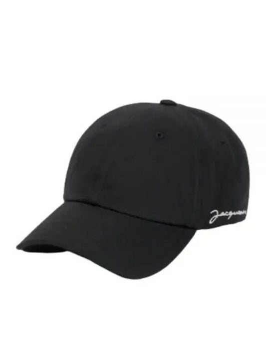 La Casquette Jacquemus Signature Cap Black - JACQUEMUS - BALAAN 2