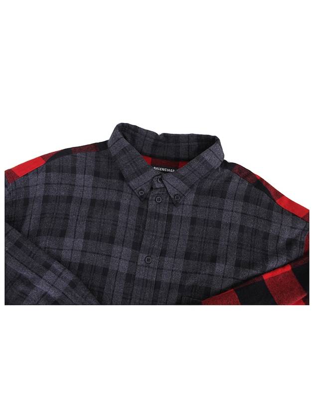 Flannel Check Overshirt 647364 TJM13 - BALENCIAGA - BALAAN 6