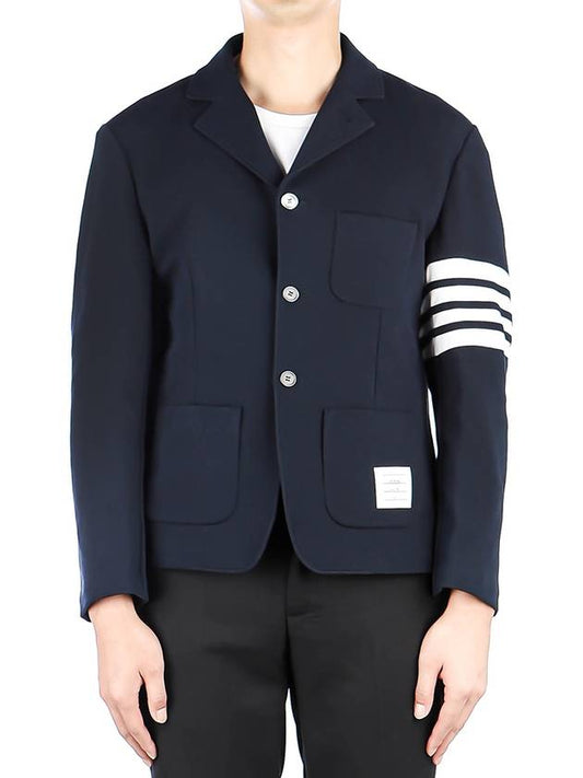 4 Bar Blazer Cotton Jacket Navy - THOM BROWNE - BALAAN 2