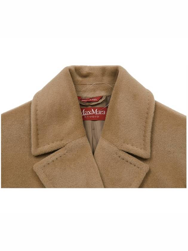 Camel Asti Wool Coat ASTI 002 - MAX MARA - BALAAN 6