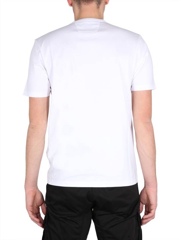 Men's Metropolis Pocket Jersey Short Sleeve T-Shirt White - CP COMPANY - BALAAN 4