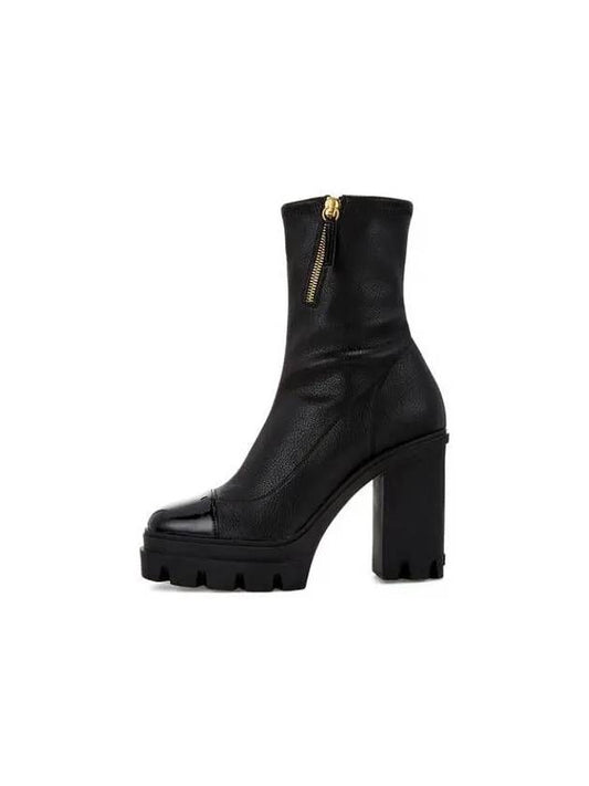 WOMEN CUBALIBRE Chunky Heel Boots Black 270093 - GIUSEPPE ZANOTTI - BALAAN 1