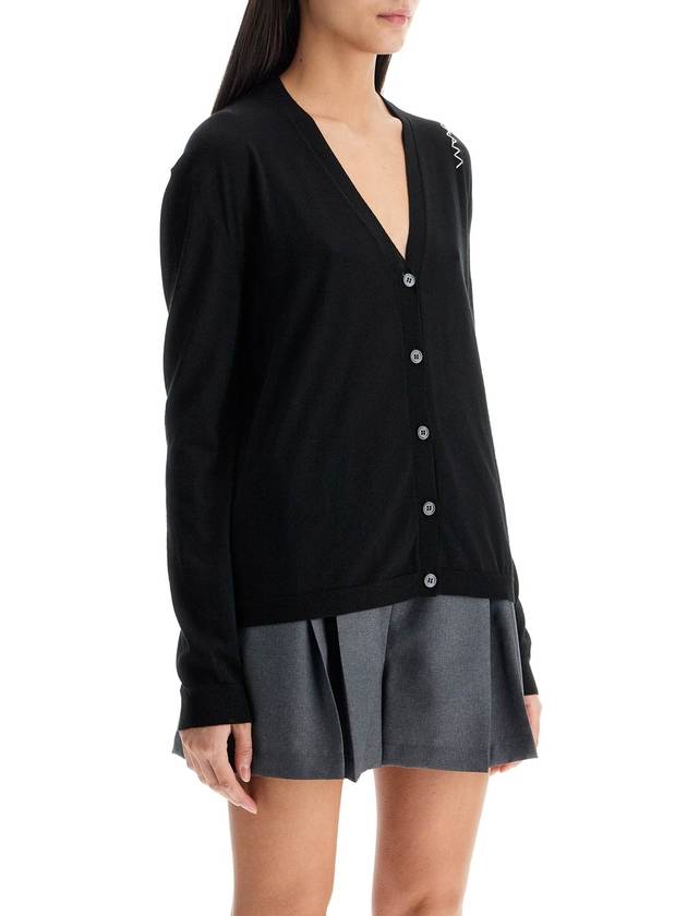 wool and silk blend cardigan - MARNI - BALAAN 2