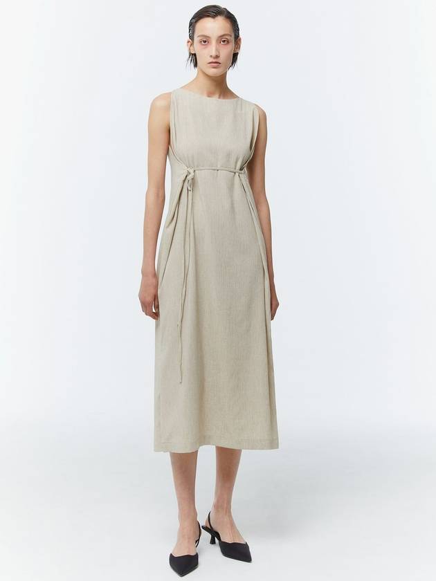 LINEN DRESS IVORY - KIMDOH - BALAAN 1