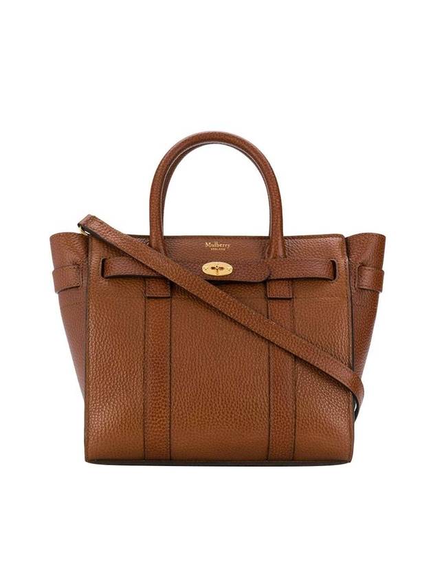 Bayswater Zipped Mini Tote Bag Oak - MULBERRY - BALAAN 1