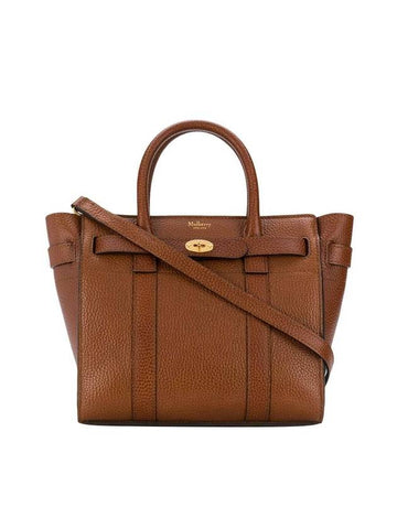 Bayswater Zipped Mini Tote Bag Oak - MULBERRY - BALAAN 1