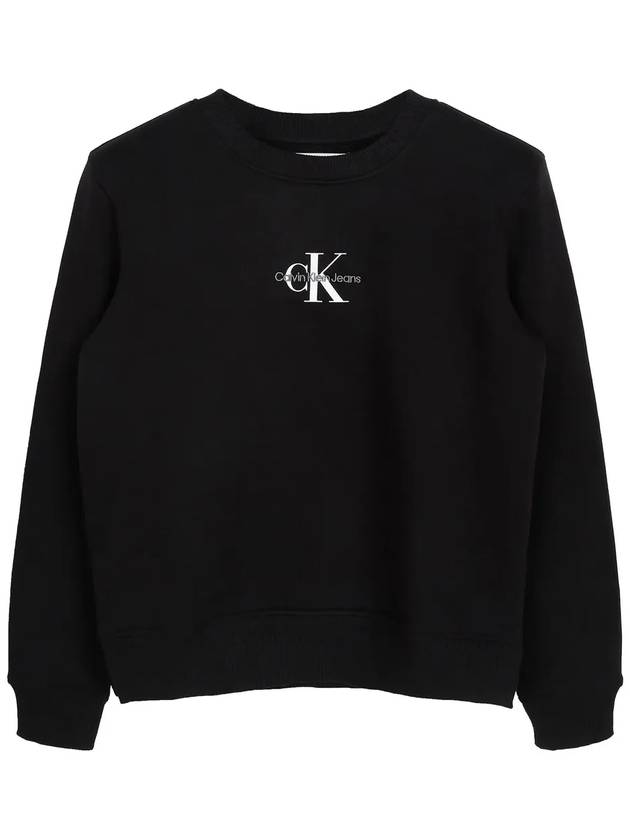 Monologo Sweatshirt Black - CALVIN KLEIN - BALAAN 2